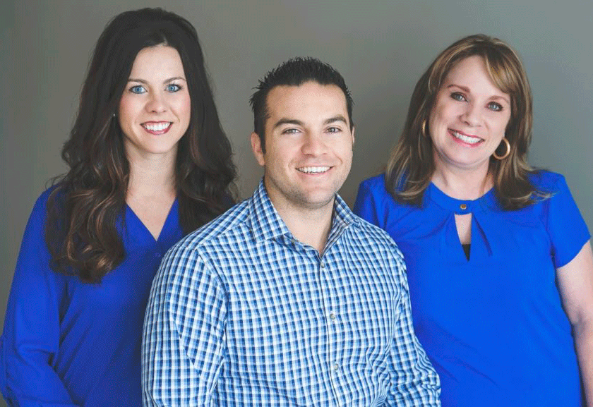 2B Organized Executive Team. Betsy Miller, Karlee Alves, and John Alves.