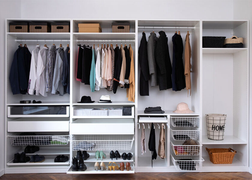Beautiful professionally organized closet by 2B Organized